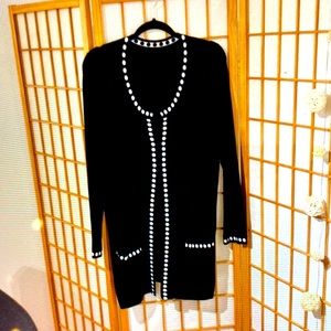 Channel style Cardigan . Size XL